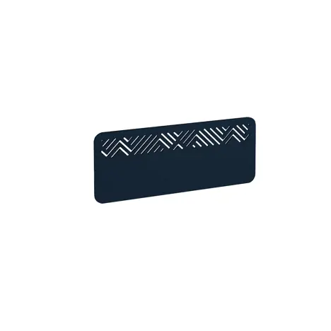 Chevron Acoustic Desktop Screen - 1000mm - Dark Blue